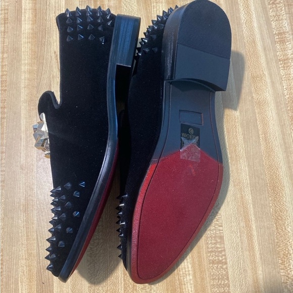 MEN'S VELVET SHOES: STYLISH SLIP-ON LOAFERS 8.5 - Picture 8 of 12